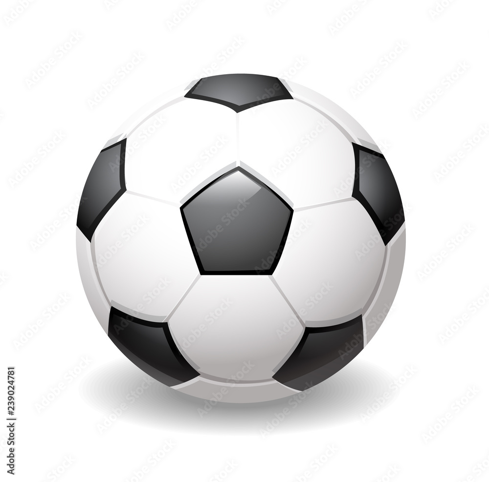 vector illustration of classic football ball