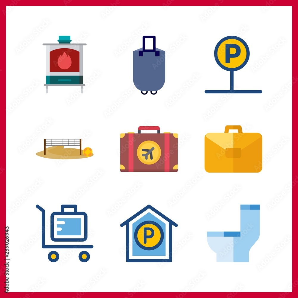 9 floor icon. Vector illustration floor set. stove and voleyball ground icons for floor works 9 floor icon. Vector illustration floor set. stove and voleyball ground icons for floor works
