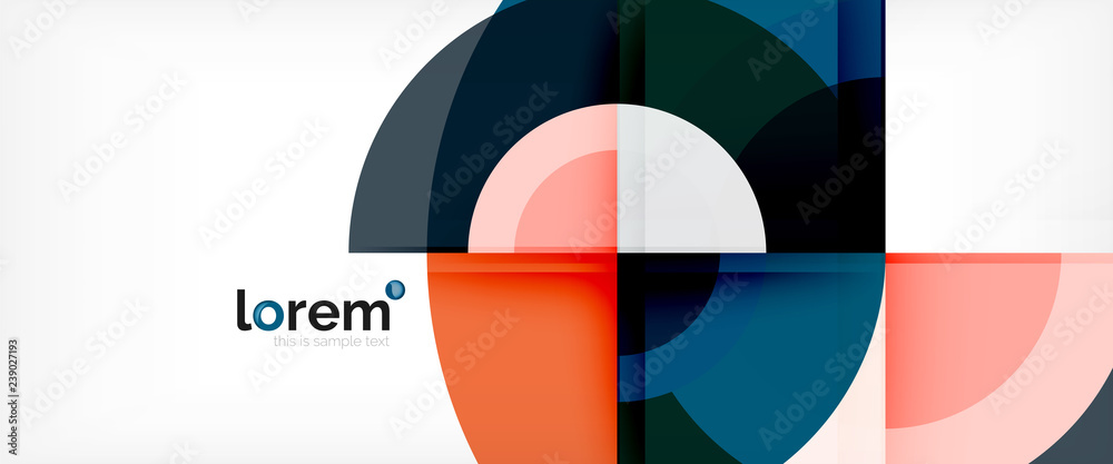 Multicolored round shapes abstract background Multicolored round shapes abstract background