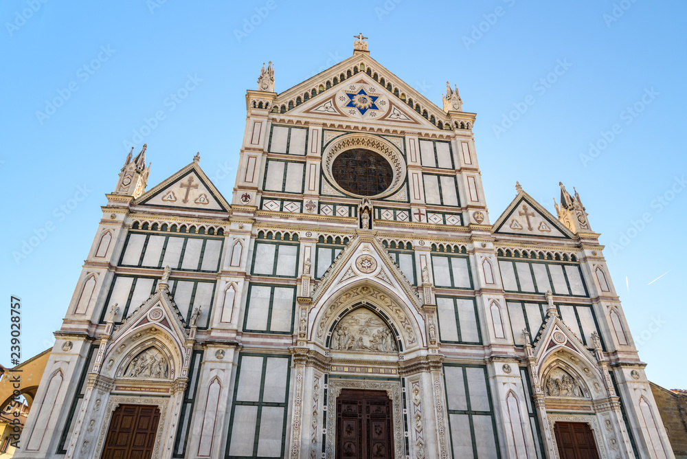 Basilica di Santa Croce or Basilica of the Holy Cross. Florence. Italy