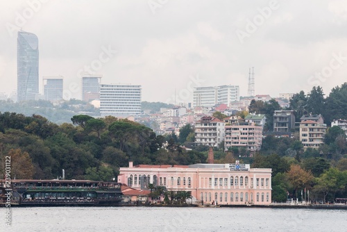 cityscape of istanbul from bosporus bay