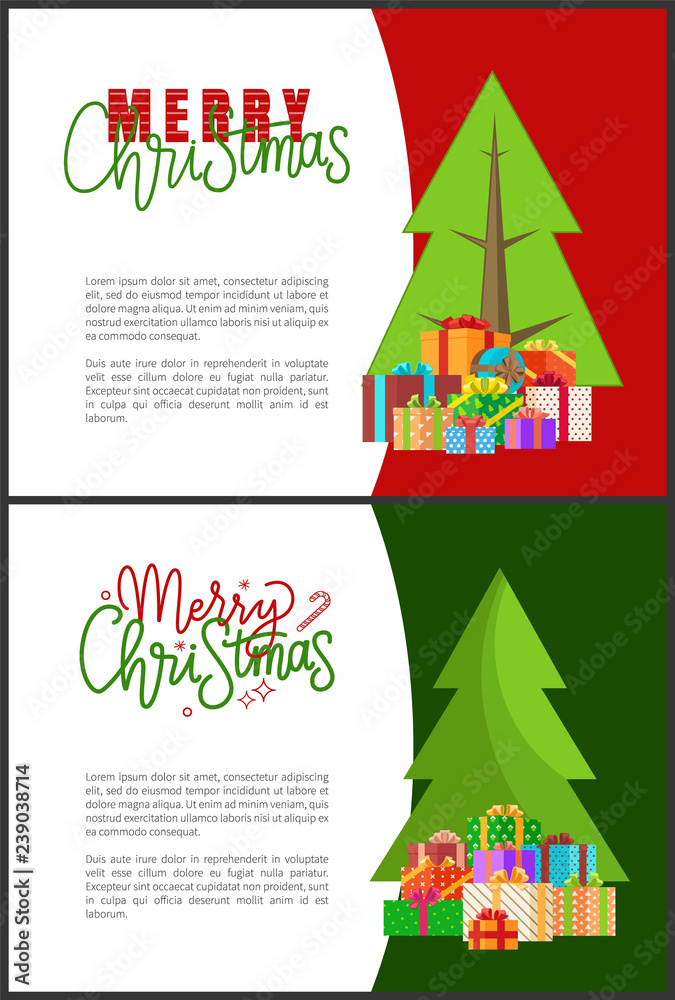Wishes of Happy New Year Merry Christmas Lettering