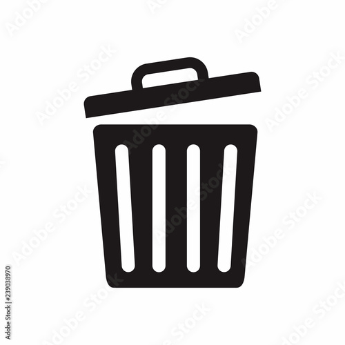 trash icon, Delete icon symbol vector