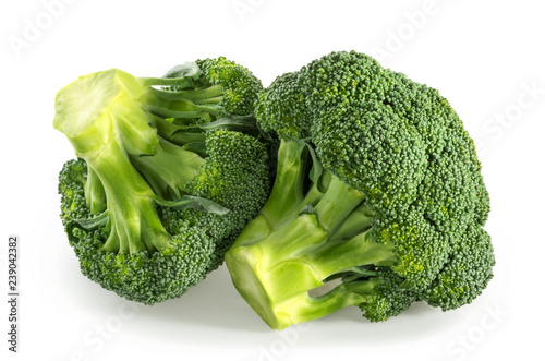Broccoli isolated white background