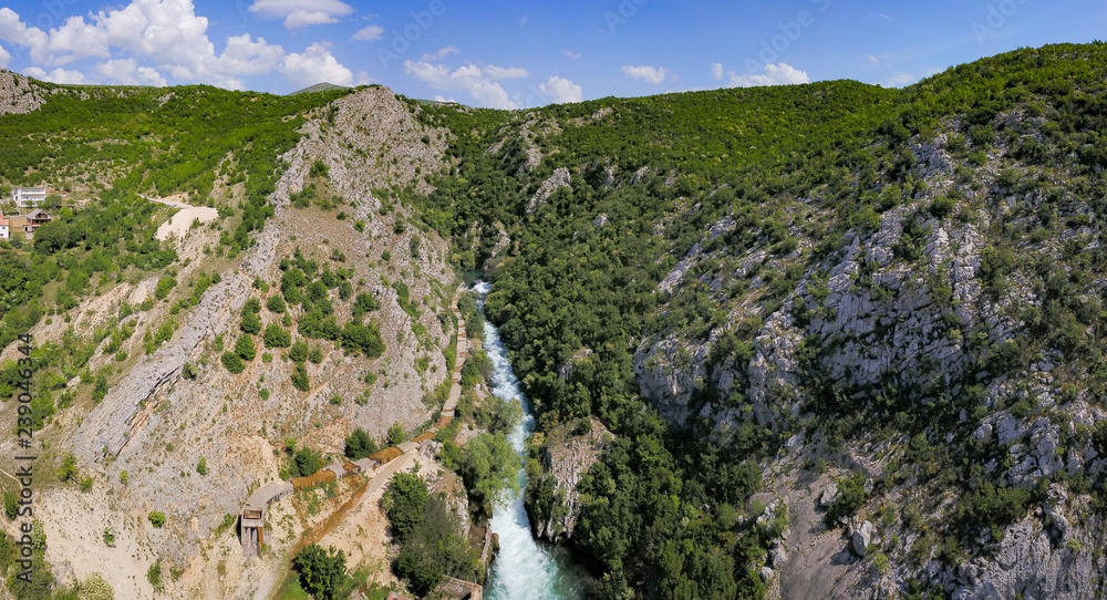 Springs of Ruda and Rumin close to Cetina River on Sinjsko Polje, Sinj, Croatia. Springs of Ruda and Rumin close to Cetina River on Sinjsko Polje, Sinj, Croatia.