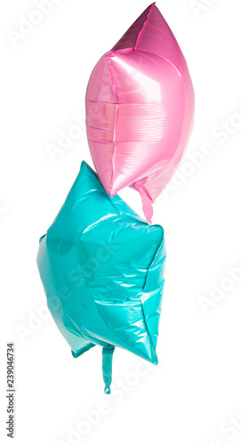 foil balloons isolated