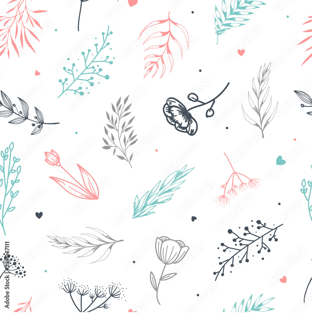 Obraz Seamless floral pattern design