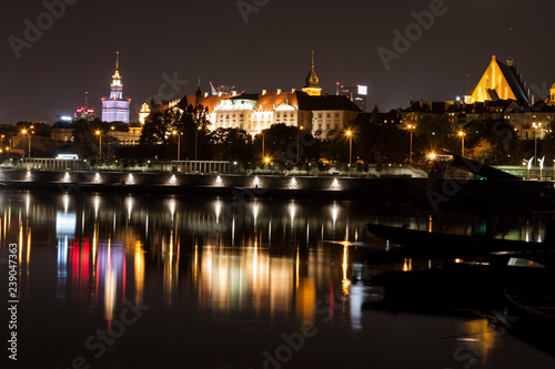 Warsaw at night