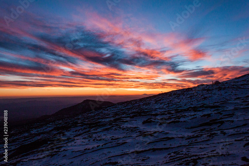 Sunset on Etna