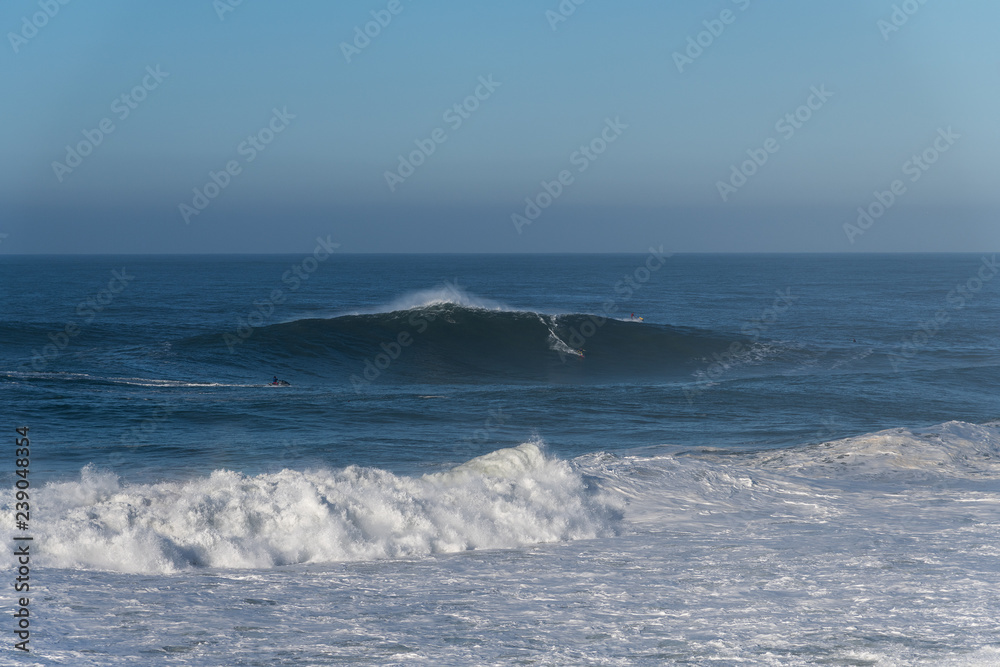 Big Atlanic waves at Nazare, Portugal. Big Atlanic waves at Nazare, Portugal.
