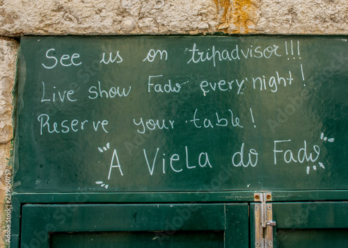 Fado Message, Lisbon, Portugal