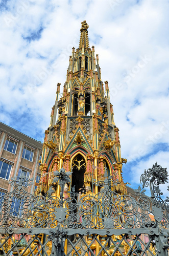 Schöner Brunnen am Nürnberger Hauptmarkt