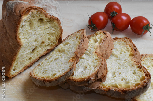 Pane di Matera affettato