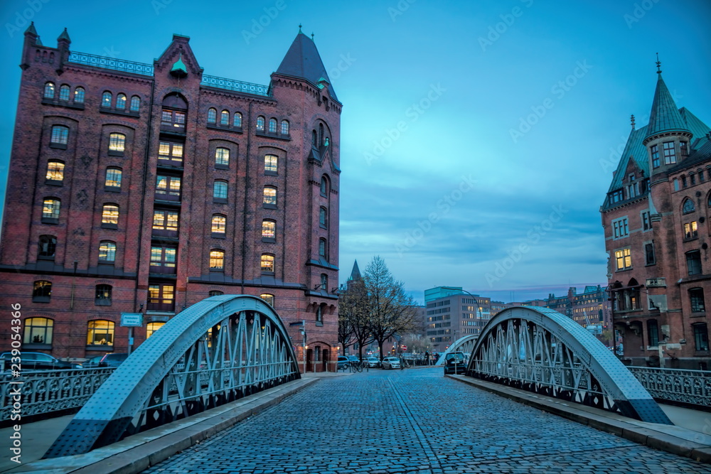 Fototapeta premium Hamburg, Speicherstadt