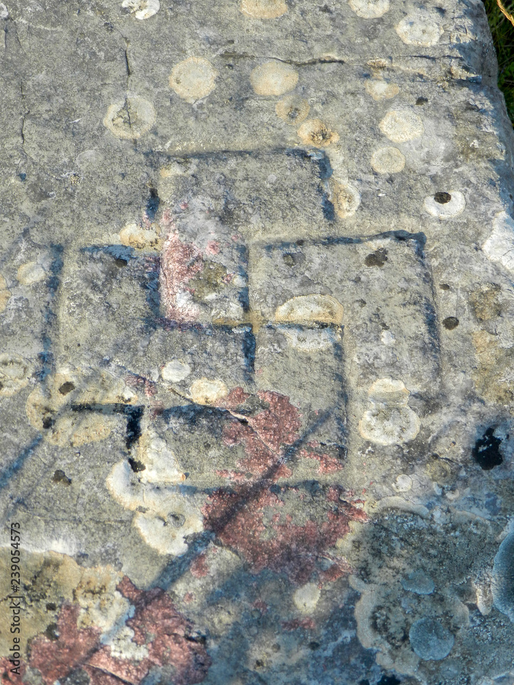 Fototapeta premium Stećak (Stećci, Stecak, Stečak) are a monumental medieval tombstones that are scattered across Bosnia and Herzegovina and Croatia.