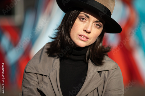 Fashionable woman wearing a stylish hat © Mat Hayward