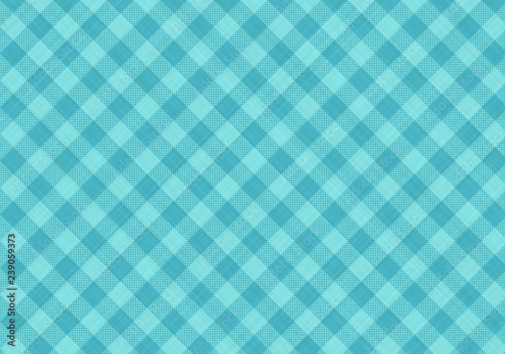 blue checkered cotton
