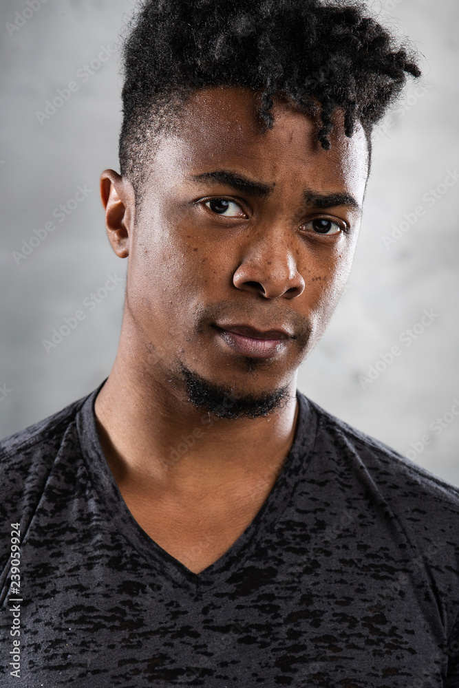 Portrait of handsome young African American Man Portrait of handsome young African American Man