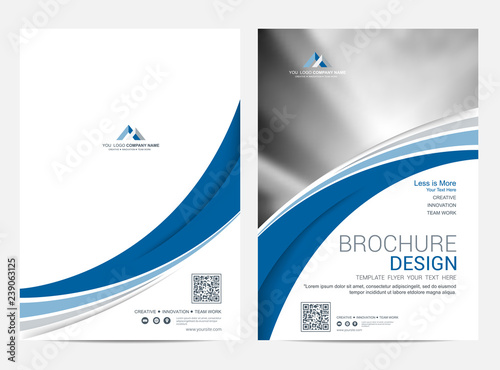 Brochure template flyer design vector background