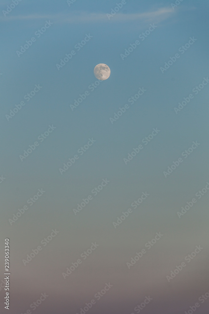 Moon and sky Moon and sky