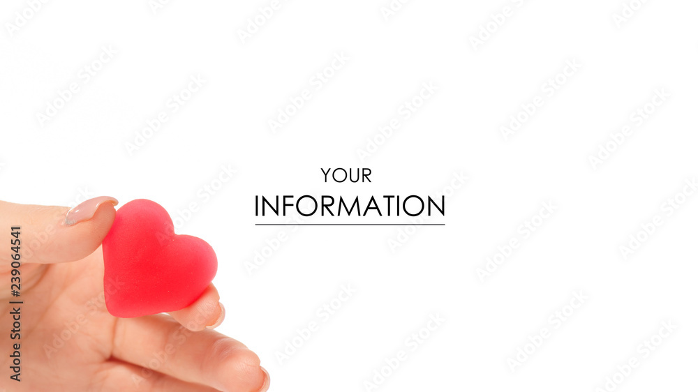 Jelly heart candy sweets in hand pattern on white background isolation Jelly heart candy sweets in hand pattern on white background isolation