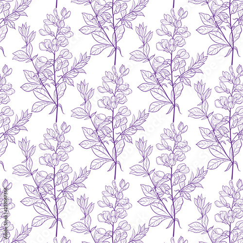 Floral pattern in retro style