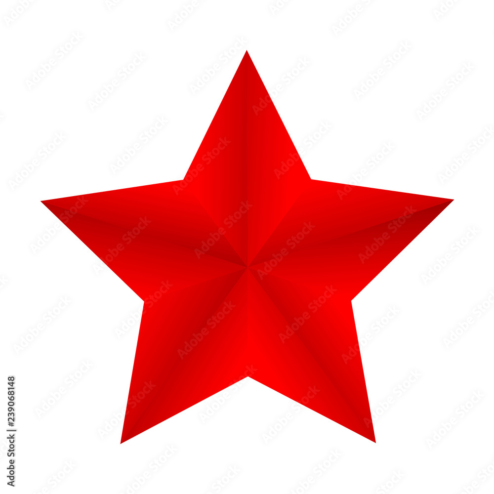 Red star. Vector illustration. Red star. Vector illustration.