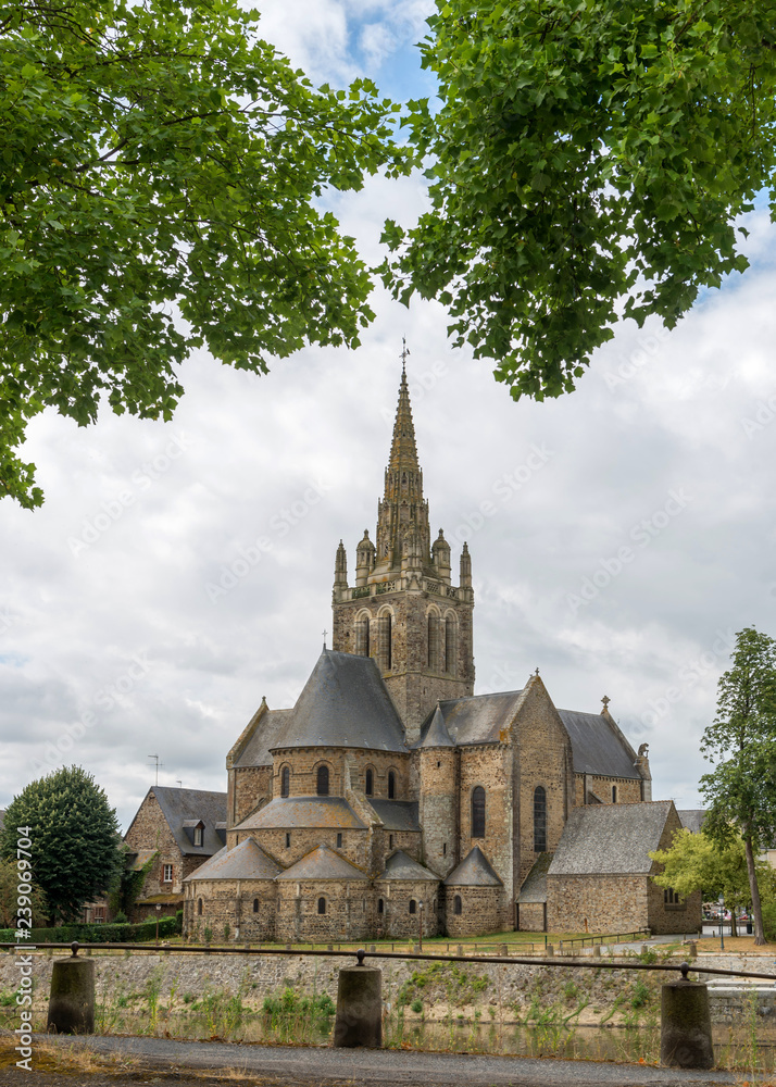 Avener Church of the Mother of God. City of Laval, Mayenne, Pays de Loire, France. August 5, 2018 
