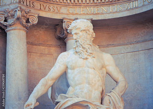 Neptune - Nikolo Salvi Monument- famous sculpture of Fontana Trevi