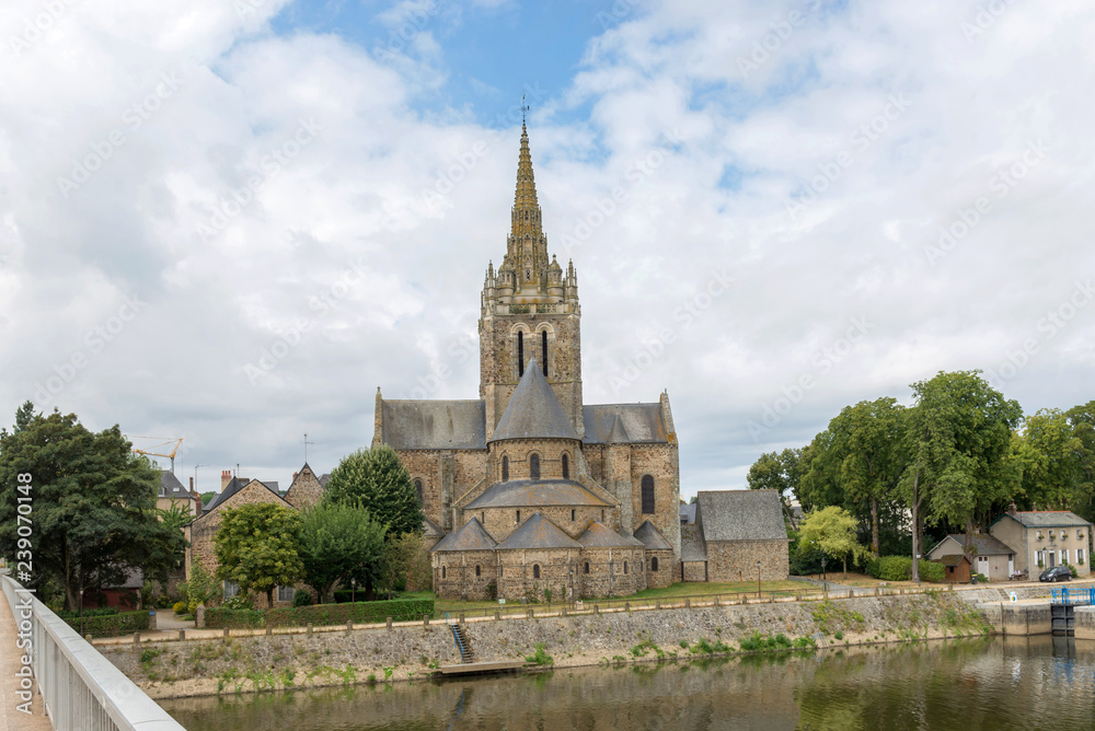 Avener Church of the Mother of God. City of Laval, Mayenne, Pays de Loire, France. August 5, 2018 
