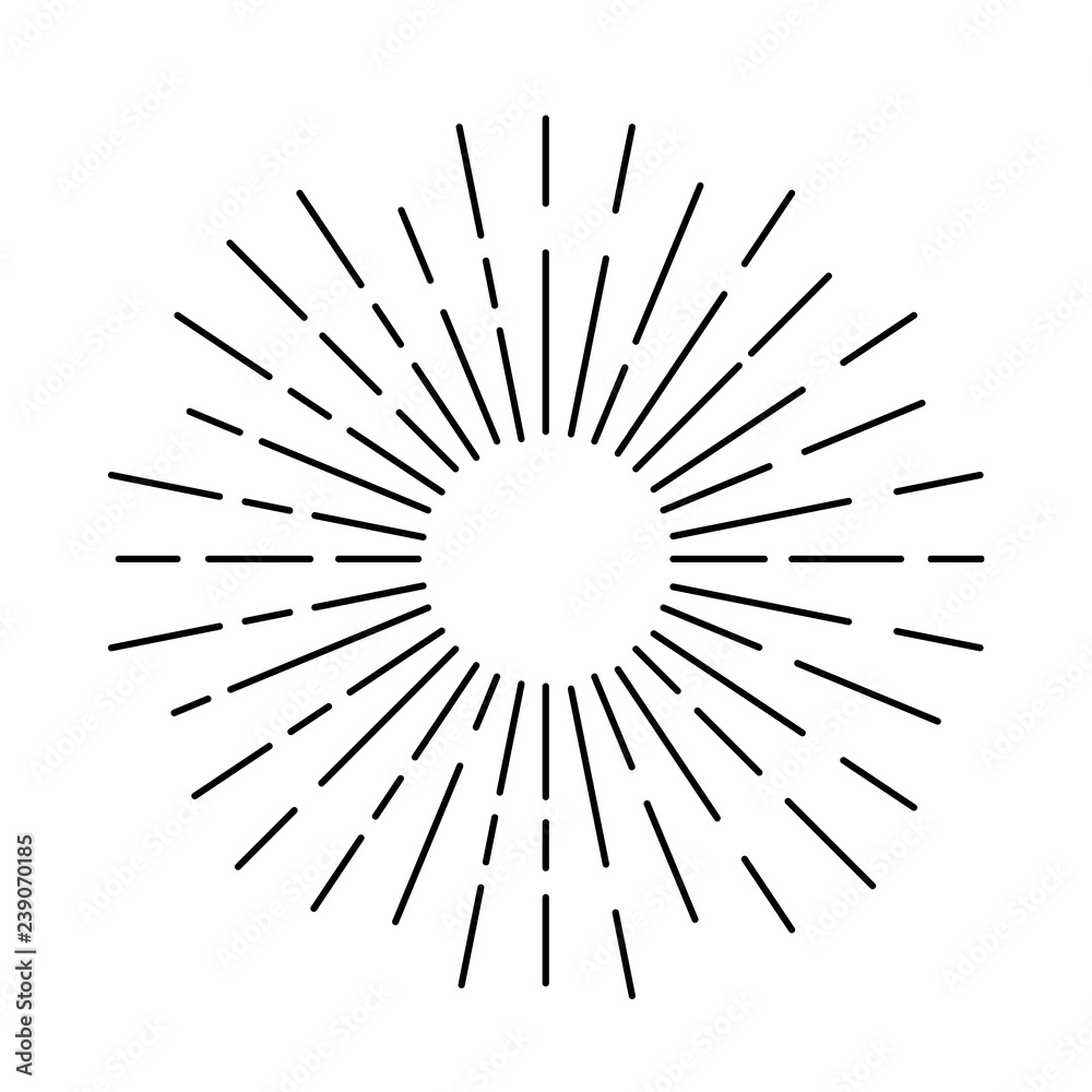 Light rays vector icon Light rays vector icon