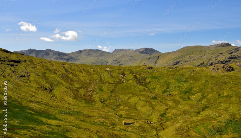 The high fells from Eagle Crag The high fells from Eagle Crag