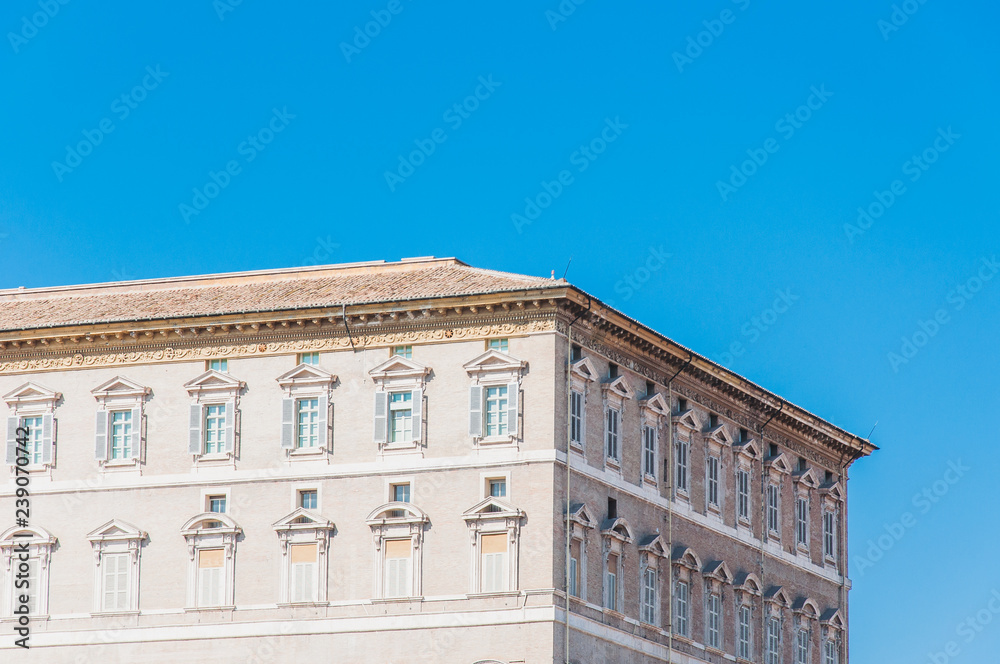 View of St. Peter's Square from Rome in Italy