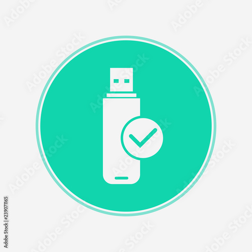 Pen drive vector icon sign symbol