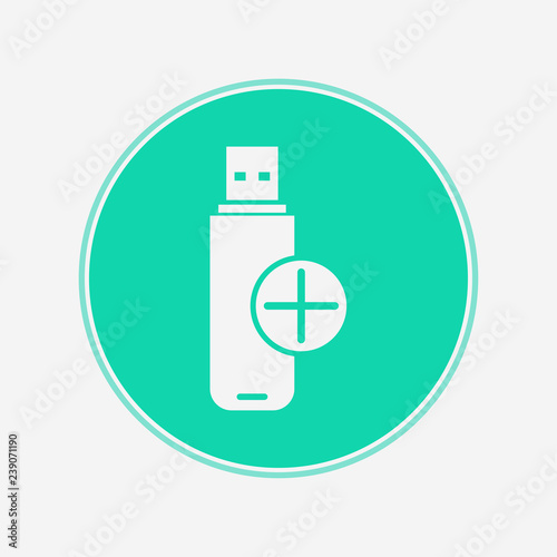 Pen drive vector icon sign symbol