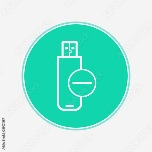Pen drive vector icon sign symbol