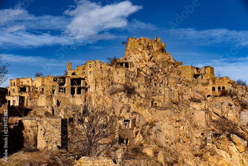 panoramic view of the ancient ruins of old castle © Arnold