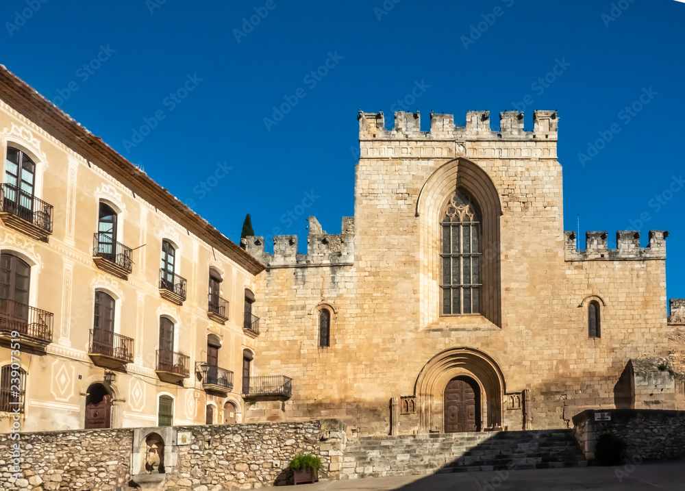 Monastery of Santa Maria de Santes Creus, a Cistercian monastery in Catalonia, Spain. 