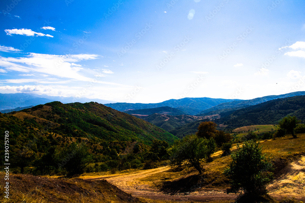 Naklejka premium Komatinski rocks and great sky