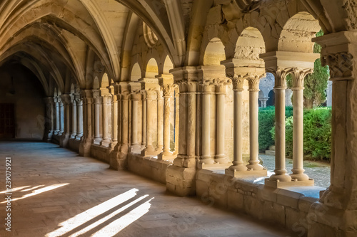 The Monastery of Santa Maria de Vallbona (Vallbona de les Monges), the only female monastery of the cistercian route in Catalonia preserving the monastic life since the XII. century. Catalonia, Spain © Luis
