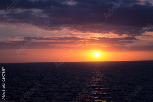 Sunset at sea © Christoph