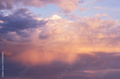 Rain through sunset