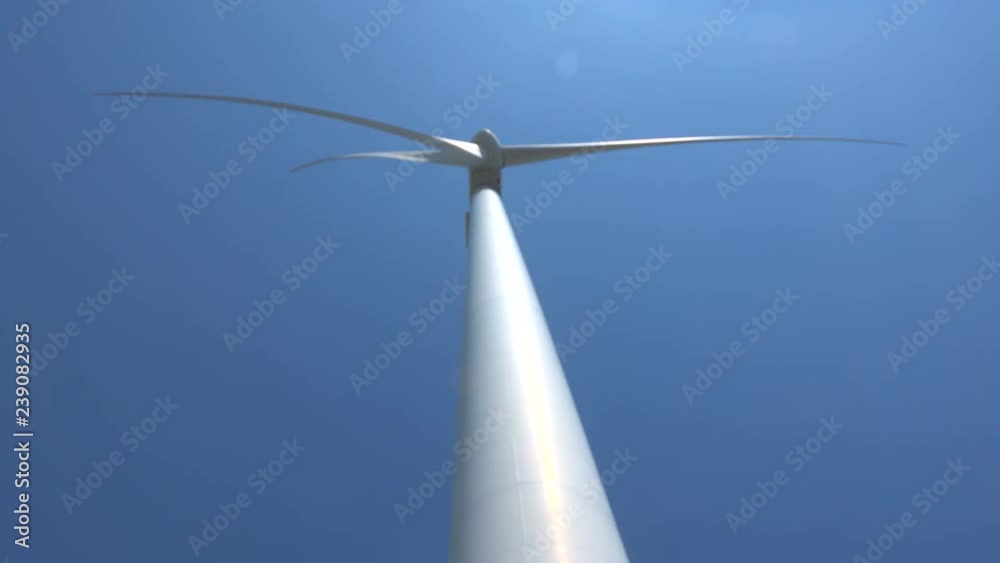 Wind power plant generates electricity Wind power plant generates electricity