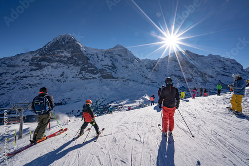 Grindelwald Skigebiet Kleine Scheidegg Honegg Lauberhorn