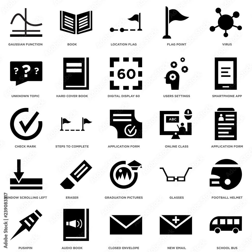 25-icons-related-to-school-bus-application-form-smartphone-app-book