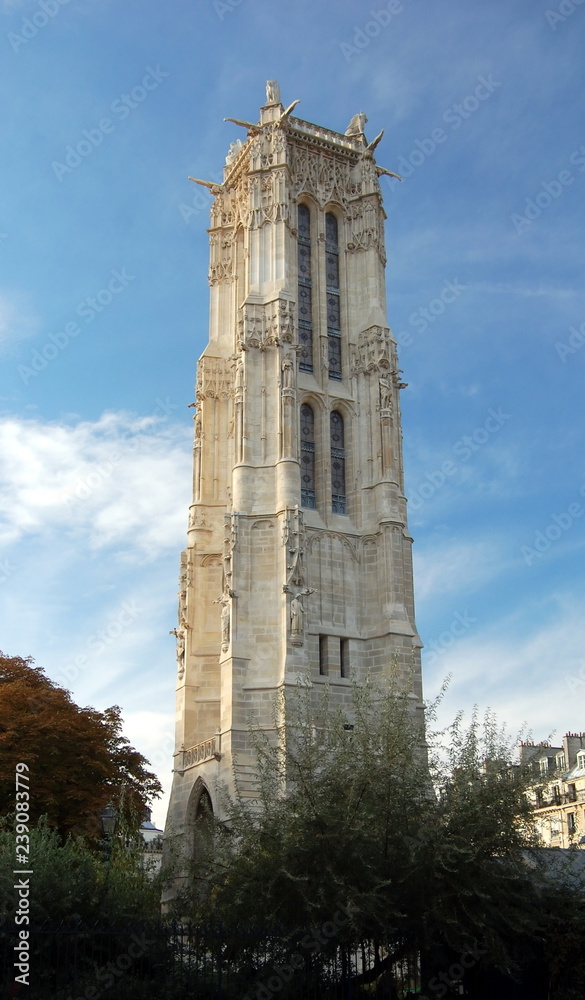 Saint-Jacques Tower in Paris, France