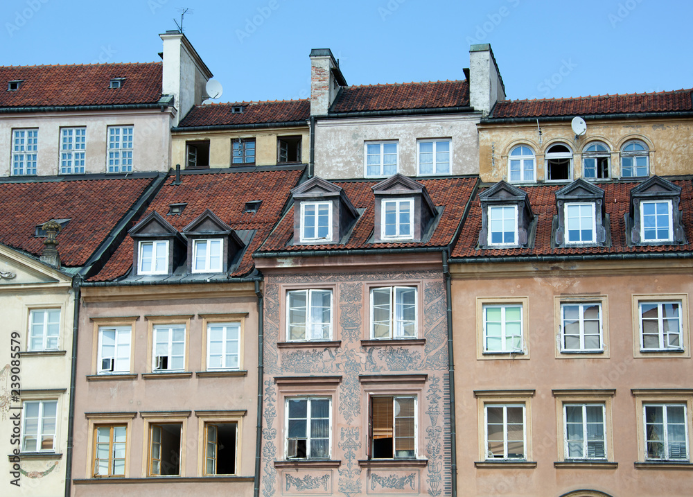 Warsaw Old Town Houses