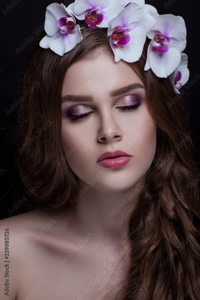 Portrait of beautiful brunette Portrait of beautiful brunette