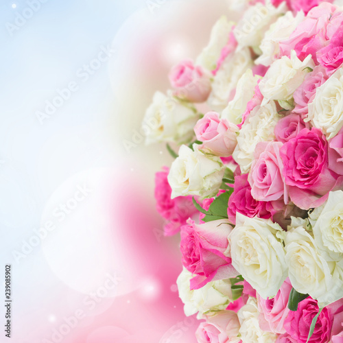 bouquet of fresh roses