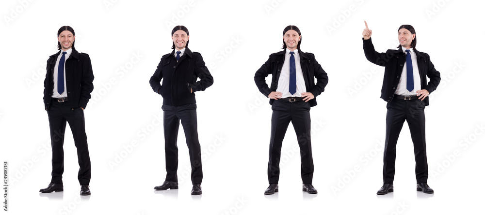 Young businessman isolated on white Young businessman isolated on white